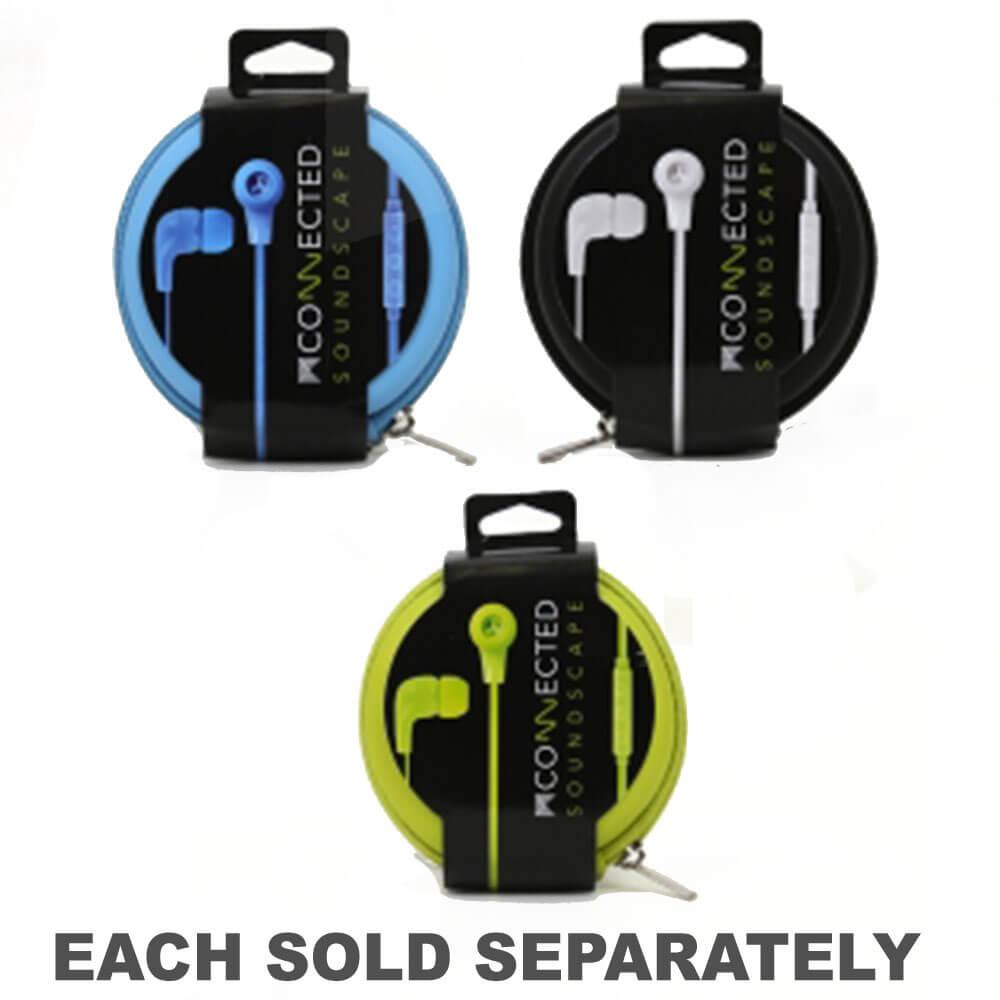 Soundscape Earphones With Remote  |  Phones & Accessories Indoor Blue