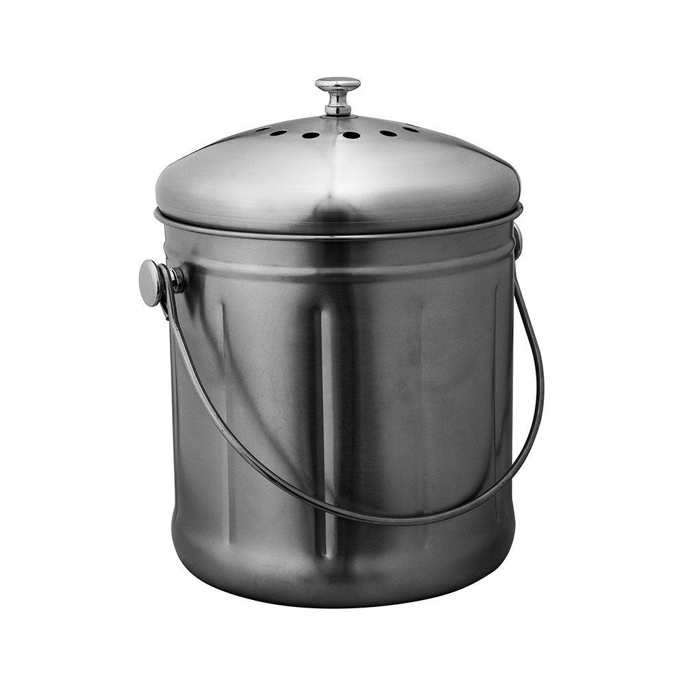 Stainless Steel Compost Bin 10L  |  Bedroom & Manchester Bedroom & Manchester Bedroom & Manchester