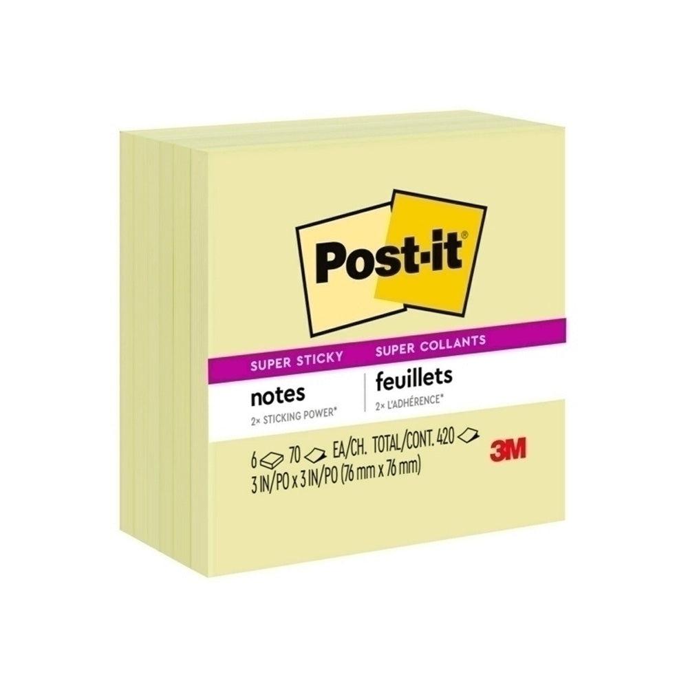 Super Sticky Yellow Notes (76X76Mm)  |  Other Accessories Accessories Other Accessories