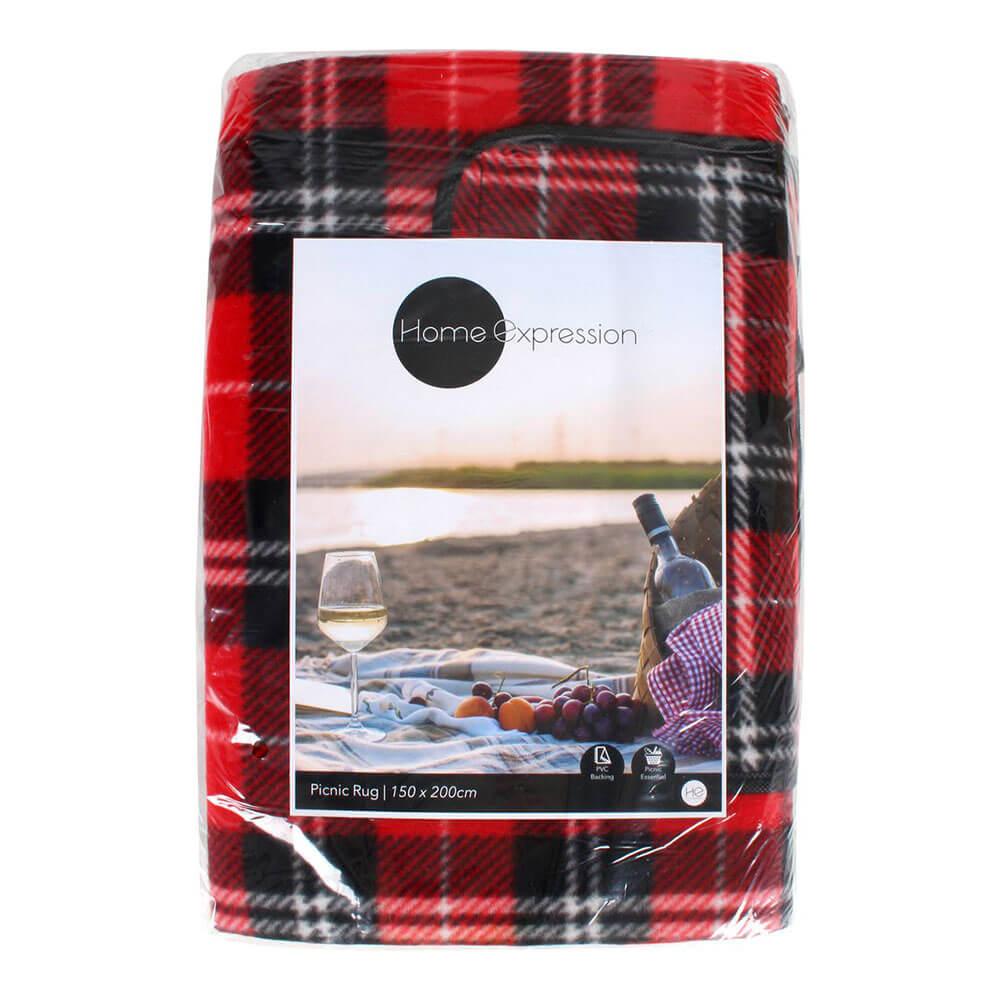 Tartan Picnic Rug With Pvc Backing (200X150Cm)  |  Barbeques Barbeques Barbeques