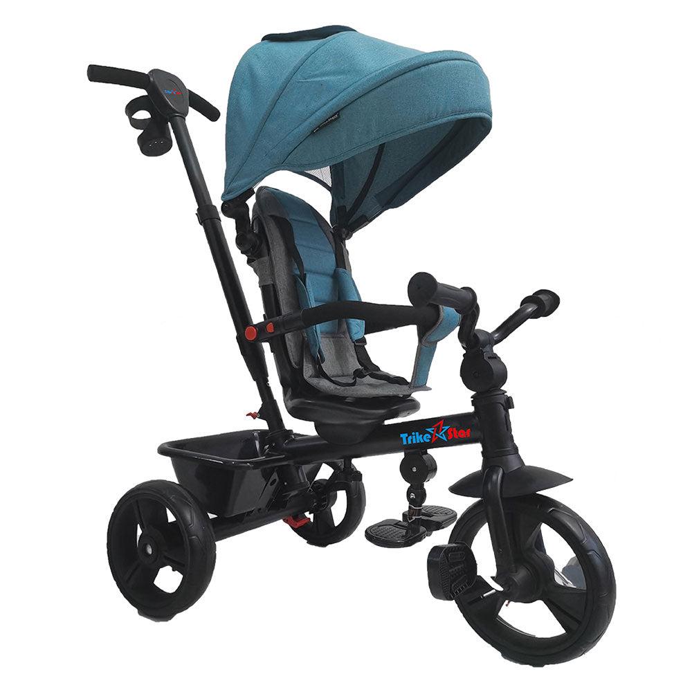 Trike Star 3-In-1 Deluxe Push Tricycle Ride (Sea Blue)  |  Cycling Cycling Cycling