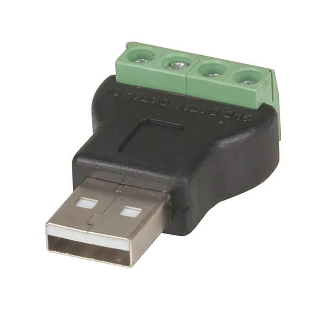 Usb 2.0A Plug To 4-Way Screw Header Adaptor  |  Chargers & Adapters Chargers & Adapters Chargers & Adapters