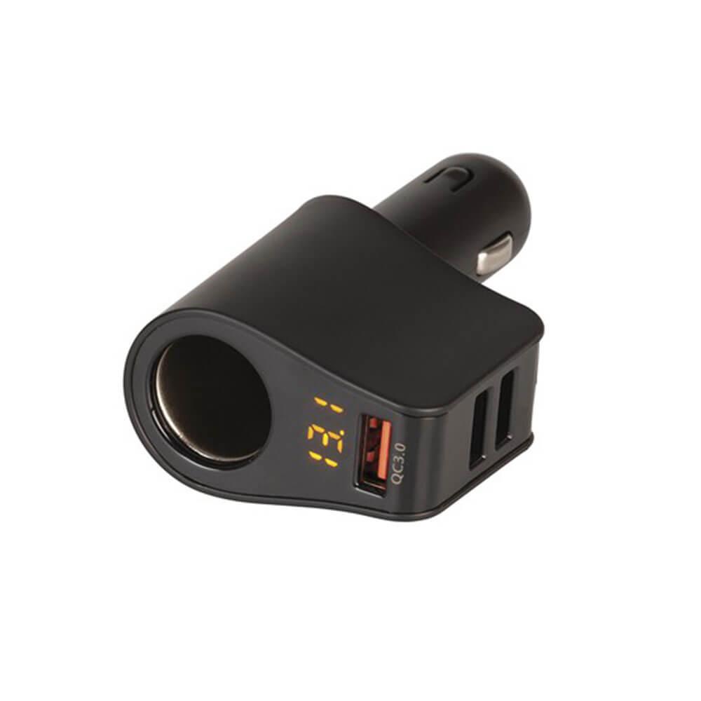 Usb And Voltmeter Car Cigarette Lighter Adaptor  |  Chargers & Adapters Chargers & Adapters Chargers & Adapters