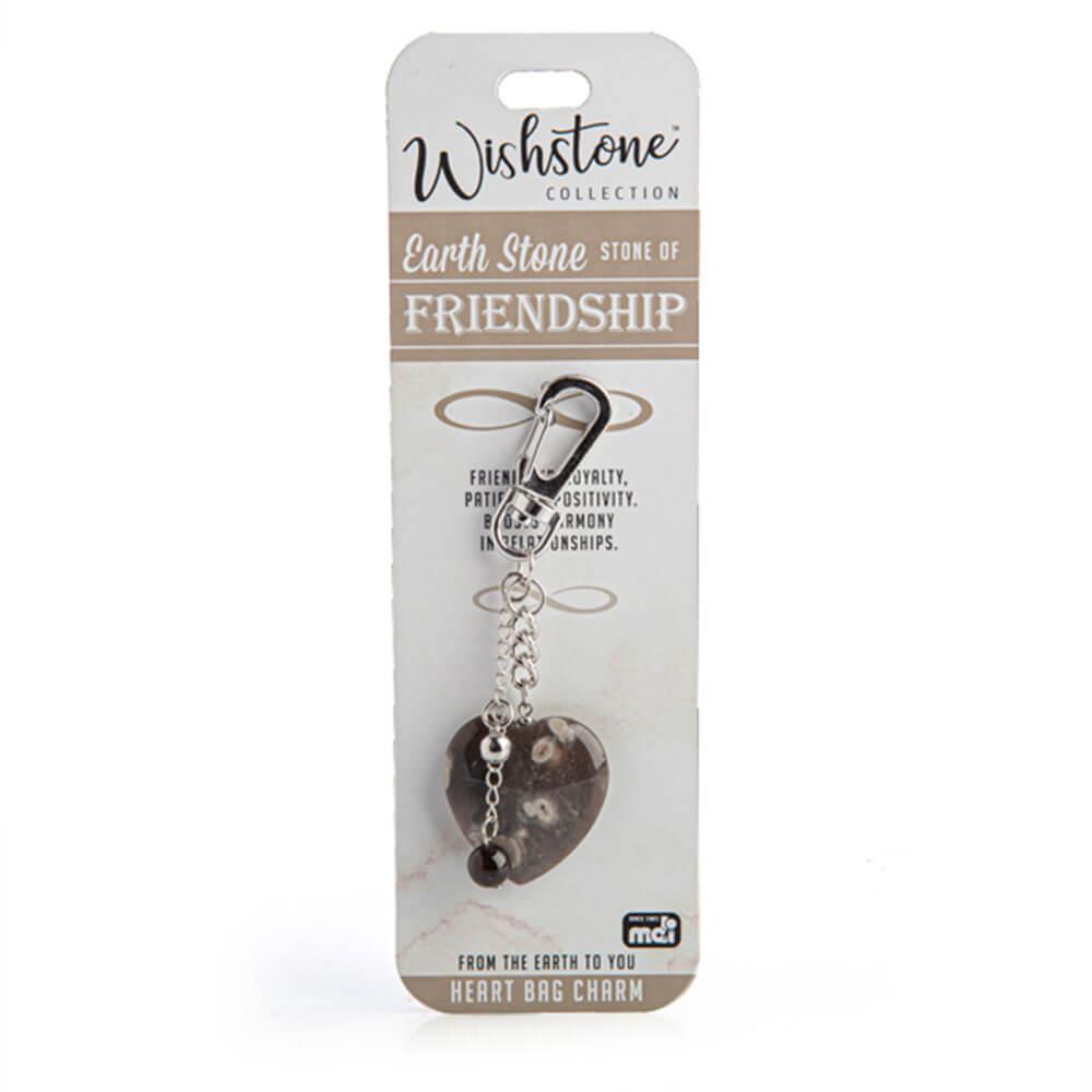 Wishstone Collection Earth Stone Heart Bag Charm  |  Watches & Jewellery Accessories Watches & Jewellery