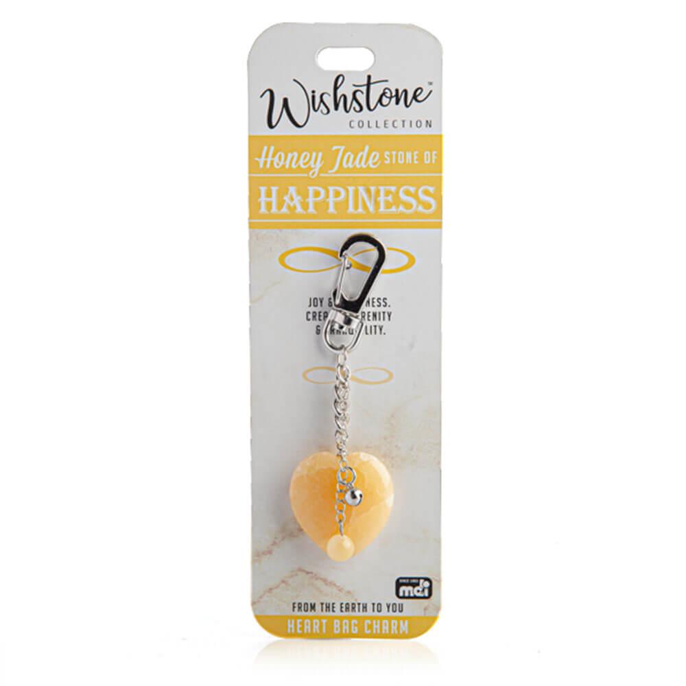 Wishstone Collection Honey Jade Heart Bag Charm  |  Watches & Jewellery Accessories Watches & Jewellery