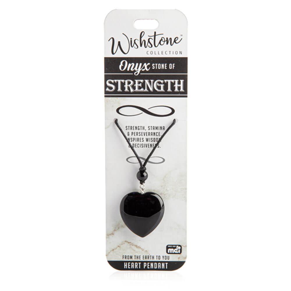 Wishstone Collection Onyx Heart Pendant  |  Watches & Jewellery Accessories Watches & Jewellery