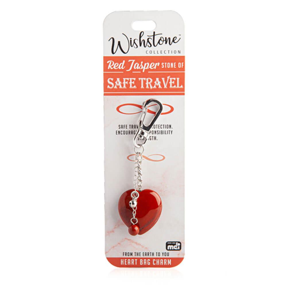 Wishstone Collection Red Jasper Heart Bag Charm  |  Watches & Jewellery Accessories Watches & Jewellery