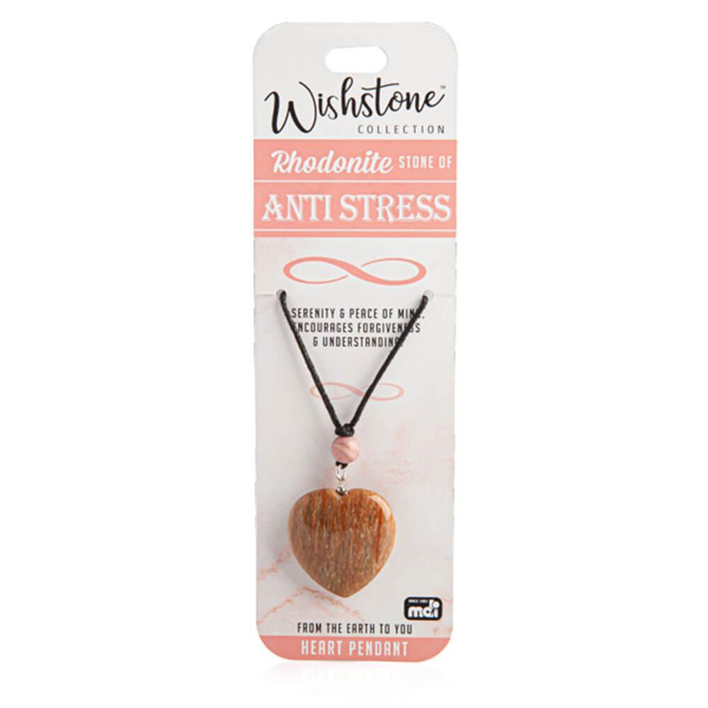 Wishstone Collection Rhodonite Heart Pendant  |  Watches & Jewellery Accessories Watches & Jewellery