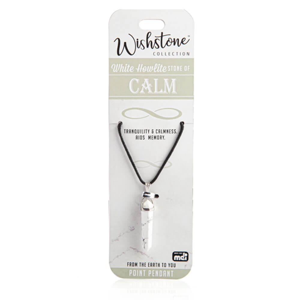 Wishstone Collection White Howlite Point Pendant  |  Watches & Jewellery Accessories Watches & Jewellery