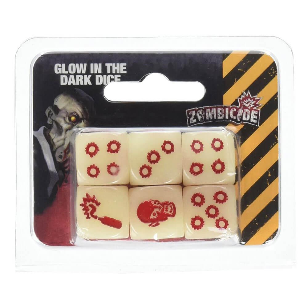 Zombicide Glow In The Dark Dice 6Pcs  |  Gaming & Gambling Gaming & Gambling Gaming & Gambling