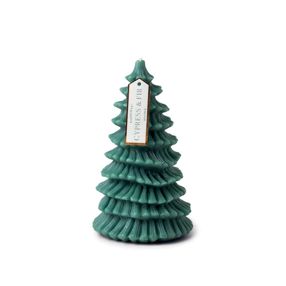 Cypress & Fir Tall Tree Totem Candle 8In  |  Fragrances Fragrances Fragrances