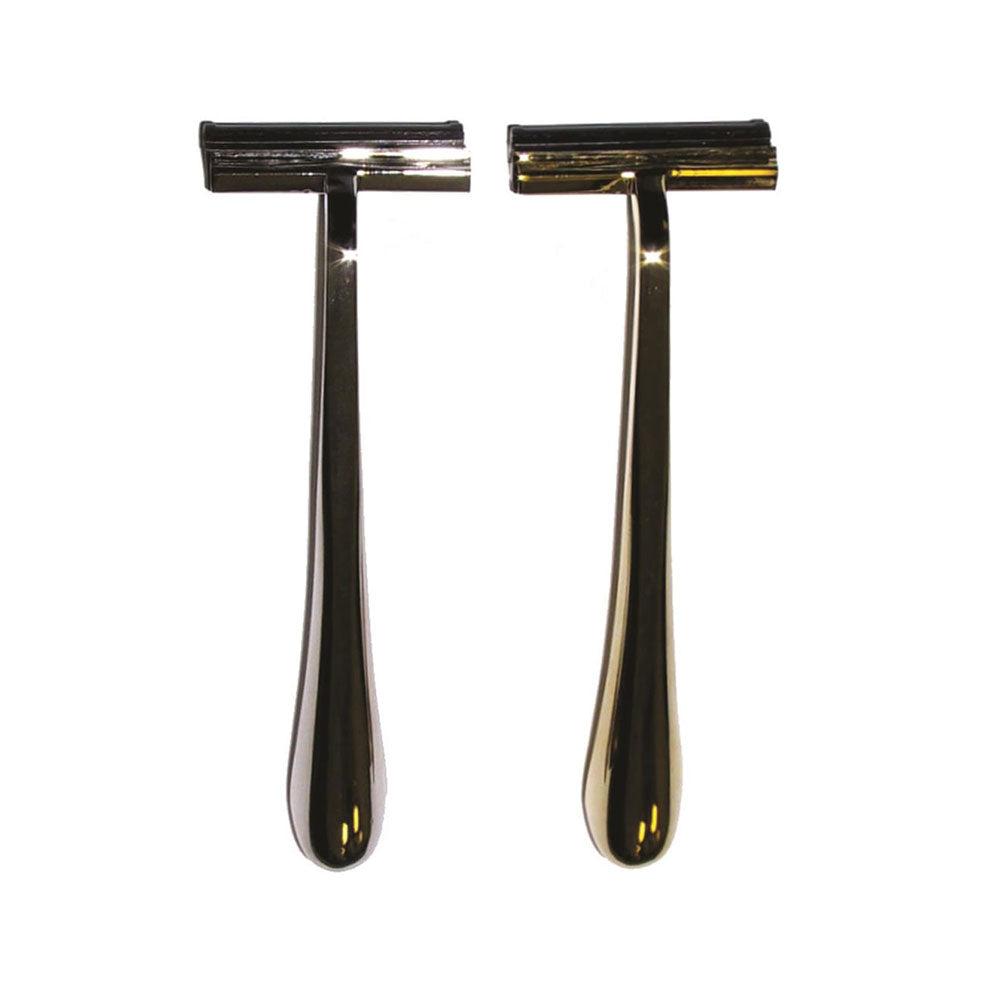 Deluxe Metal Razor Fixed Head (Gold)  |  Shaving & Grooming Grooming Shaving & Grooming