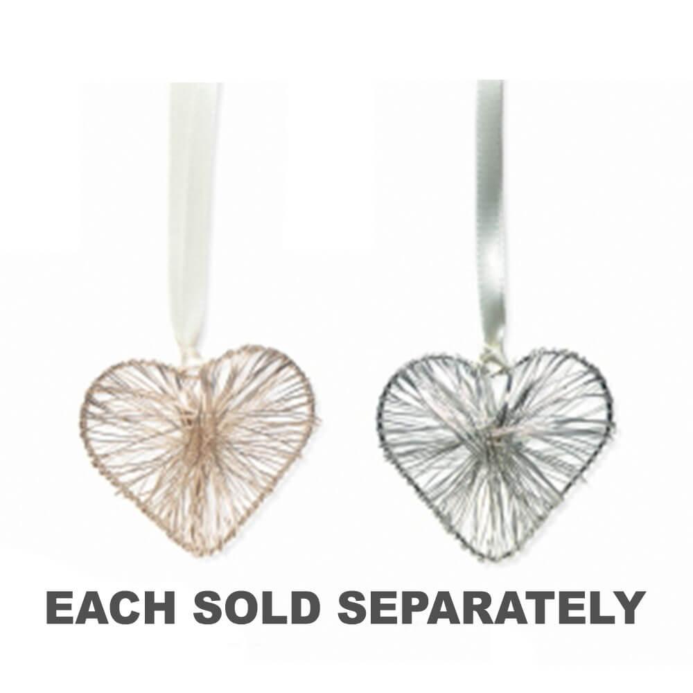 Intricate Wire Heart Wedding Charm  |  Watches & Jewellery Accessories Rose Gold