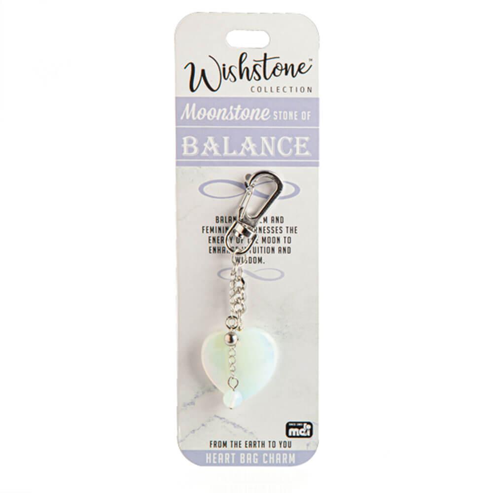 Wishstone Collection Moonstone Heart Bag Charm  |  Watches & Jewellery Accessories Watches & Jewellery