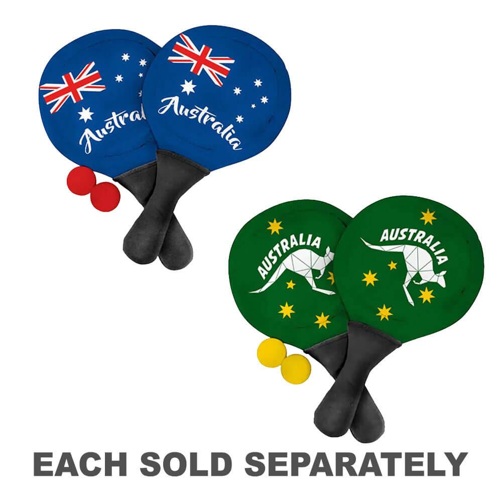 Neoprene Beach Paddle Set W/ Ball (39X22Cm)  |  Swimming & Beach Outdoor Australia Day